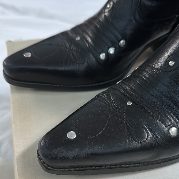 L’INTERVALLE Austin Black Groucho Ankle Boots - Picture 5 of 11